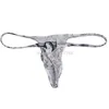 Sexy Men's Newspaper Micro Thong Underwear Male Penis Pouch String Tangas Guy T-Back215z