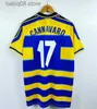 Fani TOPS TEES 1998 1999 2000 PARMA RETRO SOCCER JERSEY HOME 95 97 98 99 00 BAGGIO CRESPO Cannavaro Football Shirt Stoichkov Thuram Futbol Camisa 01 02 03 T230720