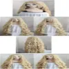 150 CM Lange Golvende Krullend Pruik Occident Pastorale Stijl Mix Blonde Cosplay Pruik Hair2541