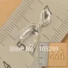 Ganze 120PCS Mix 3 Größe 925 Sterling Silber Schmuckzubehör Bügelverbinder Ballenklemmverschluss Anhänger 24 Stunden 229J