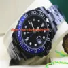 2019 Luxe Horloge Roestvrij Staal Met Pvd Coating Zwart Blauw 116710 Keramische Bezel Automatische Mechanische Mannen Watches2463