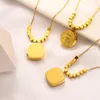 Luxury Gold Gift Pendant Necklace Charm Women 2023 NYHALSKAMMA Fashion Rostfritt stål Gilded Halsband Utsökta smycken Fashion Wedding Party Non Fade Jewelry