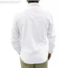 Mäns casual skjortor Autumn Fashion Cotton Linen Shirt Men's Casual Turn-Down Collar Clothing Button Solid Spring Beach Long Sleeve Top Blus Man L230721