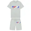 Brand TRAPSTAR Clothing T-shirt Tracksuit Sets Harajuku Tops Tee Funny Hip Hop Color T Shirt Beach Casual Shorts