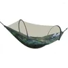 Camp Furniture Automatic Quick-opening Hammock With Mosquito Net Outdoor Camping Sleeping Swing Anti-rollover Exterior Garden Hammocks