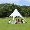 Stor utomhus UV -bevis Sun Shelter Advertising Canopy Pergola Awning Tent för camping Vandring Portable Foldbara Glamping Tents Picnic Beach Roof Shelter 6 10 Meter