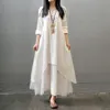 Grundläggande casual klänningar indisk klänning kvinnor kurties pakistanska vintage boho etnisk långärmad maxi klänningar kläder mode damer india pakistan kläder 230720