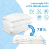 Ropa Almacenamiento de guardarropa LBSISI Life Grueso Bolsa de compresión al vacío para ropa Edredón Cama Suministros Embalaje Viaje Enviar bomba de mano 230719