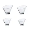 Dinnerware Sets Bucket Beverage Bowl Clear Angled Serving For Salad Snack Fruit Container Champagne Drinks Beer Home