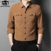 Męskie koszulki MAICAWOR MARKI SPRING PEŁNY SOREW MĘŻCZYZNA KIERodcze Bawełniane Bawełniane Koszule Koszule Vintage Camisa Masculina C898 L230721