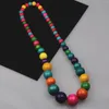 Choker Bohème Bois Perles Collier Léger Durable Style Ethnique Fabriqué à la Main