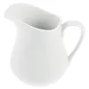 Servis uppsättningar pitcher creamer mjölksås kanna keramisk sås kaffe mini häll sirap handtag vit dispenser cup båt skumning soja servering