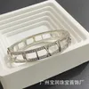 Designer TC Roman Digital Diamond Bracelet High Version Fashion Snap on s925 Silver Grade Feeling Hand