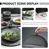 Plates 2 Pcs Black Tent Appetizer Protective Meal Cover Screen Insect-proof Dish Iron Craft Dining Table