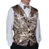 Camo Men Vests For Wedding Groom Wear Camouflage Slim Fit Plus Size amen Attire Waistcoat226u