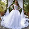 Vestidos de novia de princesa de encaje Vintage 2021, vestido de baile con corpiño de ilusión, vestidos de novia elegantes de manga larga, vestido de noiva303O