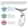 Ansikte Massager Electric LED PON MICRO CURRant Neck Wrinkle Removal Massager EMS Lyft och åtdragning av massageutrustning Jon Skinvårdsverktyg 230720