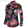 Camisas casuais masculinas Camisas casuais masculinas Primavera Nova chegada Flor Estampado Camisas de manga comprida Moda Masculina Plus Size Beach Holiday Camisa 7XL L230721