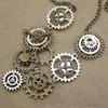 Collane con ciondolo Vintage Steampunk Gear Collana con ciondoli Gioielli da uomo Donna Catena da collo Fashion Street Accessori Hip-Hop