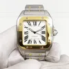 2 Style Real Po z oryginalnym pudełkiem męskie zegarek żółte złote stalowe bransoletka męska Automatyczna automatyczna mechaniczna sport