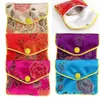 Smycken lagringspåsar silke kinesisk tradition påse handväska gåvor juveler arrangör gb407339w