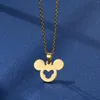 Collier boucles d'oreilles ensemble dessin animé en gros mignon souris pendentif colliers cadeau créatif charme luxe 2023 animaux accessoires