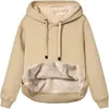 Giacche da donna Europa e Stati Uniti Explosive 2023 Winter Warm Lamb Wool Pocket Hoodie Coat