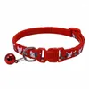 إكسسوارات PET COLLARS PET CAT TWILAR COLLULL CATS نمط قابل للتعديل للجرو الصغير DIY حيوان صغير