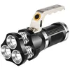 portable 3 LED T6 handhled flashlight lamp Super Bright Waterproof aluminium alloy Tactical torch lights high power 18650 battery flashlights lantern wholesale