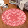 Anime Cardcaptor Sakura Kinomoto Sakura Round Style Decoration Fluffy Mattor Anti-Scid Shaggy Area Home Bedroom Carpet Floor Mat2236