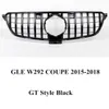 1 -częściowy styl GT czarny z przodu Grill Grilles do GLE W292 coupe Abe Silver Nerw Mesh Grille251d