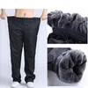 Männer Hosen 4XL 5XL 6XL Männer Winter Wasserdichte Jogginghose Hosen mit Reißverschluss Taschen Baggy Fleece Super Warm Sportswear Für