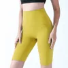 Shorts pour femmes printemps et été Tlinefree couleur unie Yoga Fivepoint pantalon serré élastique exercice Fitness 230720