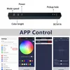 最新のアプリLEDストリップナイトライトRGBサウンドコントロールライト音声アクティブ化された音楽リズムアンビエントランプ車ファミリーパーティーライトのためのピックアップランプ