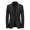 Costumes pour hommes 2023 mode affaires Gentleman Version coréenne sans couture Simple loisirs mince mariage tendance haute robe Blazer