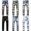 Mężczyźni w trudnej sytuacji dżinsy Nowe chude motocyklowe motocyklista Slim Denim Spodnie Rozmiar 29-38 Streetwear Mens dżinsy JS3091248H