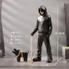 Decoratieve objecten Beeldjes Banksy Street Art Barking Dog Walker Graffiti Standbeeld Sculptuur Collectible Home Office Desk Decorations 230721