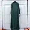 Vêtements ethniques Ramadan plaine Abaya Robe longue femmes musulmanes Hijab Robe sous Kimono Cardigan Dubaï Abaya grande taille Ldies Robe 230721