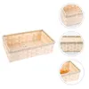 Dinnerware Sets Fruit Bowl Woven Basket Veggie Tray Wooden Party Supply Container Storage Packing