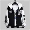 Męskie kurtki Ins Hip Hop Męska blachę baseballowa Kurtka Baseball Casual Slim Fit Unisex Mundur Bomber Patru