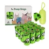 Autres fournitures pour chiens Sac de caca biodégradable 13x9 pouces 12 rouleaux 16 rouleaux 20 rouleaux Sacs à déchets avec distributeur Drop Delivery Home Garden Pet Dhamu