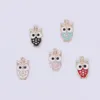 200pcs Lot -wow Charms Wisiant -ar Charm -enamel Owl -Gold Splated Charm -diy Informacje -5 Kolory277e