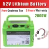 52V 1000W 2000W 3000W 20AH 30AH SCOOTER MOTORCYCLE Electric Bike Battery