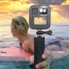 GoPro Max CNC Aluminum Alloy Protective CageのハウジングシェルケースカバーGoPro Maxのレンズキャップ付き保護ケージ