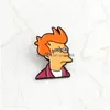Spille Spille Futurama Philip J. Fry Spille smaltate Tv Show Distintivi Cartoon Figure Gioielli Regalo per i fan Drop Delivery Dhous