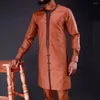 Survêtements pour hommes Dasiki African Clotin pour hommes Casual Reen Eometric Print Suit Lon Sleeve Sirt Pantalon Set 2 Pieces