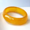 Bangle Bracciale in agata calcedonio da donna allargato e ispessito temperamento di giada alto senso