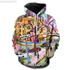 Herren Hoodies Sweatshirts Abstrakte Kunst Graffiti Herren Hoodies Übergroße Mit Kapuze Jacken Pullover Cool 2022 Heißer Verkauf Teens Tops Langarm Unisex Casual L230721