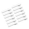 100 stks Platinum Iron Flat Alligator Haar Clip Bevindingen DIY Haaraccessoires Maken 34mm 46mm 57mm 77mm2720