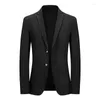 Costumes pour hommes 2023 mode affaires Gentleman Version coréenne sans couture Simple loisirs mince mariage tendance haute robe Blazer